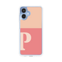 スリムプロテクションケース［ オリジナル - initial two tone - P pink ］