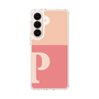 スリムプロテクションケース［ オリジナル - initial two tone - P pink ］