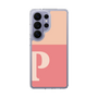 スリムプロテクションケース［ オリジナル - initial two tone - P pink ］