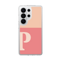 スリムプロテクションケース［ オリジナル - initial two tone - P pink ］