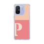 スリムプロテクションケース［ オリジナル - initial two tone - P pink ］