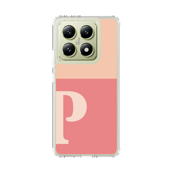 スリムプロテクションケース［ オリジナル - initial two tone - P pink ］