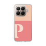 スリムプロテクションケース［ オリジナル - initial two tone - P pink ］