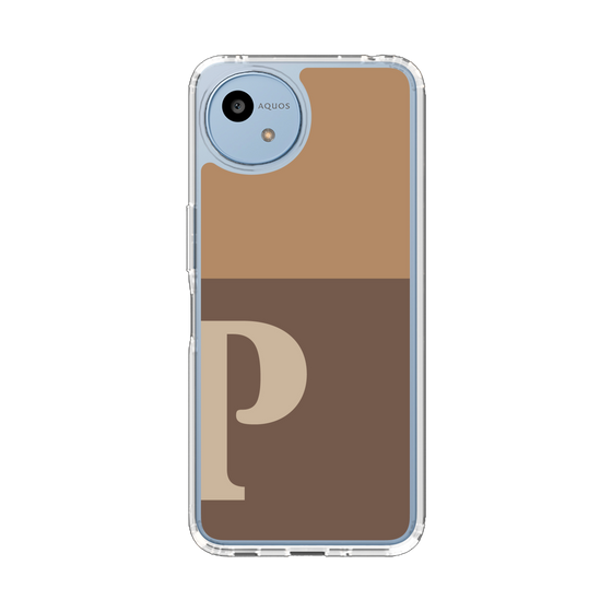 スリムプロテクションケース［ オリジナル - initial two tone - P brown ］