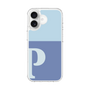 スリムプロテクションケース［ オリジナル - initial two tone - P blue ］