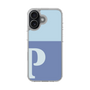 スリムプロテクションケース［ オリジナル - initial two tone - P blue ］