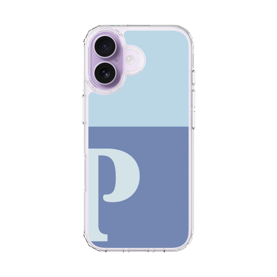 スリムプロテクションケース［ オリジナル - initial two tone - P blue ］