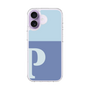 スリムプロテクションケース［ オリジナル - initial two tone - P blue ］