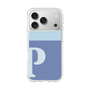 スリムプロテクションケース［ オリジナル - initial two tone - P blue ］