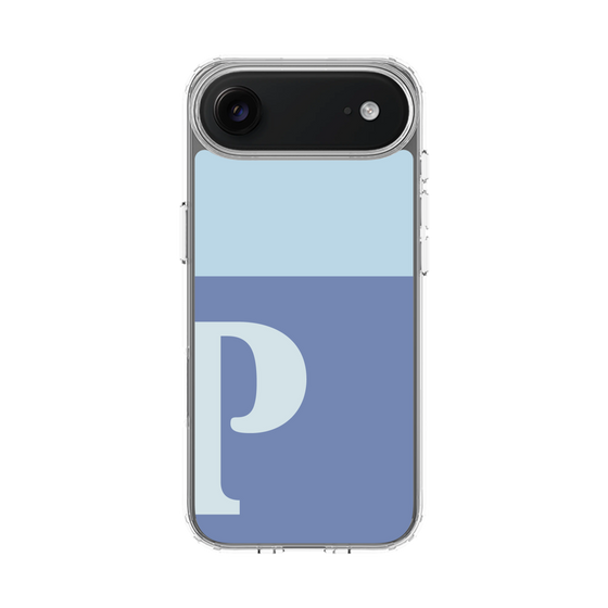 スリムプロテクションケース［ オリジナル - initial two tone - P blue ］