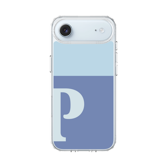 スリムプロテクションケース［ オリジナル - initial two tone - P blue ］