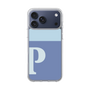 スリムプロテクションケース［ オリジナル - initial two tone - P blue ］