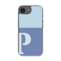 スリムプロテクションケース［ オリジナル - initial two tone - P blue ］