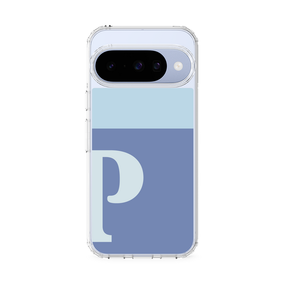 スリムプロテクションケース［ オリジナル - initial two tone - P blue ］