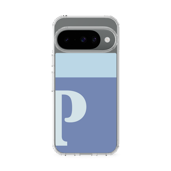 スリムプロテクションケース［ オリジナル - initial two tone - P blue ］