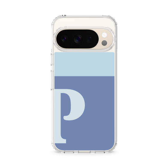 スリムプロテクションケース［ オリジナル - initial two tone - P blue ］