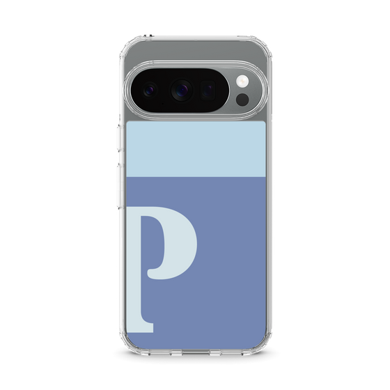 スリムプロテクションケース［ オリジナル - initial two tone - P blue ］