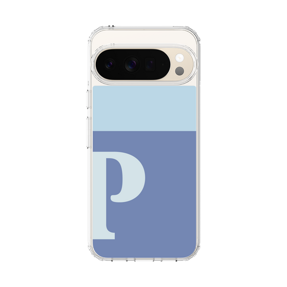 スリムプロテクションケース［ オリジナル - initial two tone - P blue ］