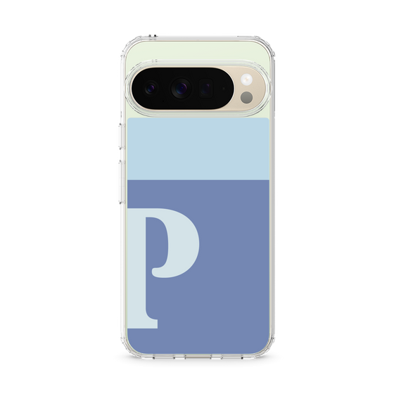 スリムプロテクションケース［ オリジナル - initial two tone - P blue ］