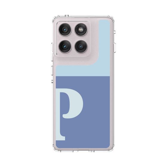 スリムプロテクションケース［ オリジナル - initial two tone - P blue ］