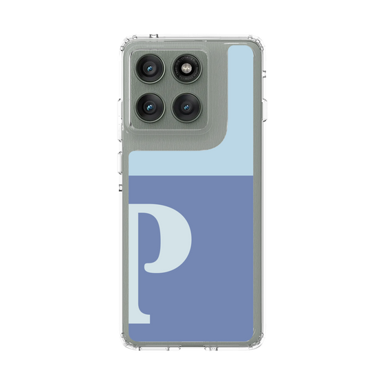 スリムプロテクションケース［ オリジナル - initial two tone - P blue ］