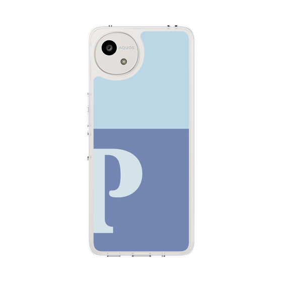 スリムプロテクションケース［ オリジナル - initial two tone - P blue ］