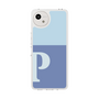 スリムプロテクションケース［ オリジナル - initial two tone - P blue ］