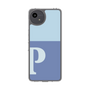 スリムプロテクションケース［ オリジナル - initial two tone - P blue ］