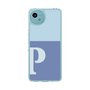 スリムプロテクションケース［ オリジナル - initial two tone - P blue ］