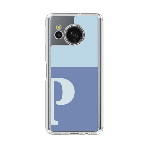 スリムプロテクションケース［ オリジナル - initial two tone - P blue ］