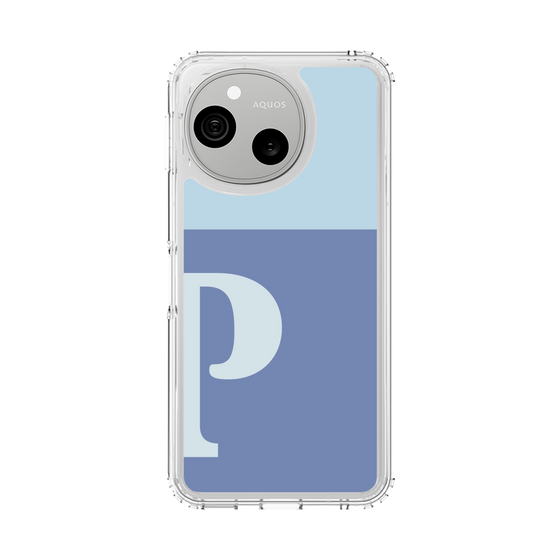 スリムプロテクションケース［ オリジナル - initial two tone - P blue ］