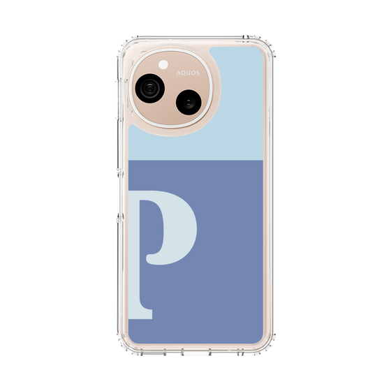 スリムプロテクションケース［ オリジナル - initial two tone - P blue ］