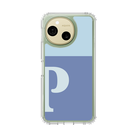 スリムプロテクションケース［ オリジナル - initial two tone - P blue ］