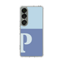 スリムプロテクションケース［ オリジナル - initial two tone - P blue ］