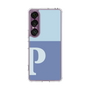 スリムプロテクションケース［ オリジナル - initial two tone - P blue ］