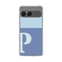 スリムプロテクションケース［ オリジナル - initial two tone - P blue ］