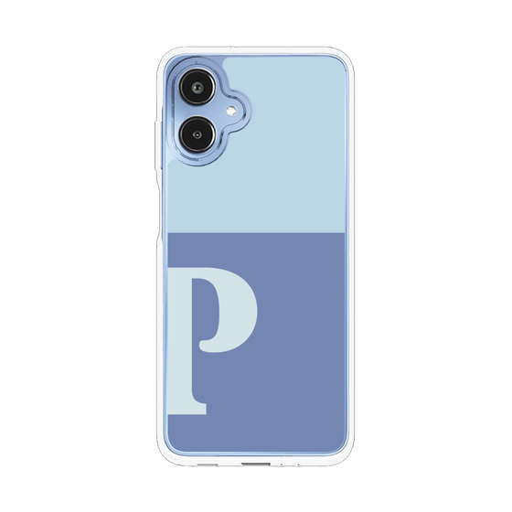 スリムプロテクションケース［ オリジナル - initial two tone - P blue ］