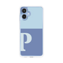 スリムプロテクションケース［ オリジナル - initial two tone - P blue ］