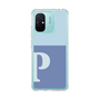 スリムプロテクションケース［ オリジナル - initial two tone - P blue ］