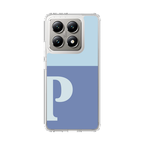スリムプロテクションケース［ オリジナル - initial two tone - P blue ］