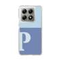 スリムプロテクションケース［ オリジナル - initial two tone - P blue ］