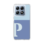スリムプロテクションケース［ オリジナル - initial two tone - P blue ］