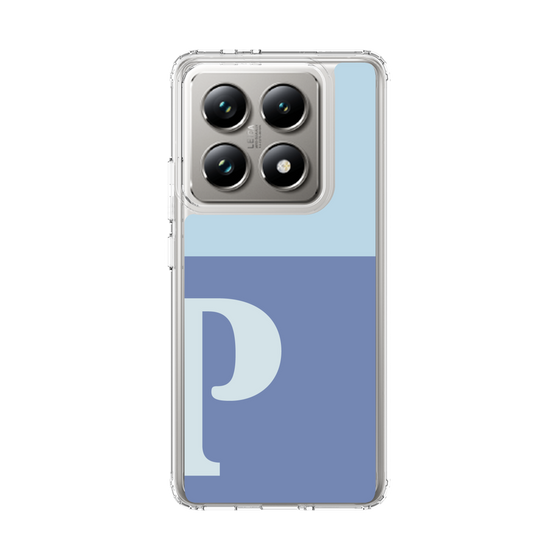 スリムプロテクションケース［ オリジナル - initial two tone - P blue ］