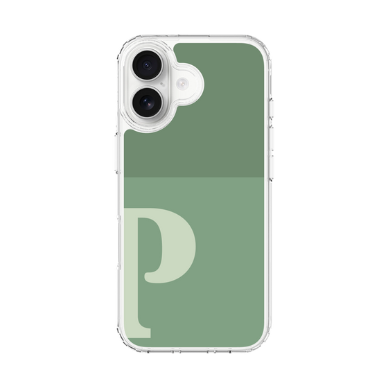 スリムプロテクションケース［ オリジナル - initial two tone - P green ］