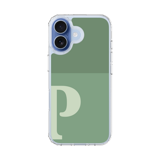 スリムプロテクションケース［ オリジナル - initial two tone - P green ］