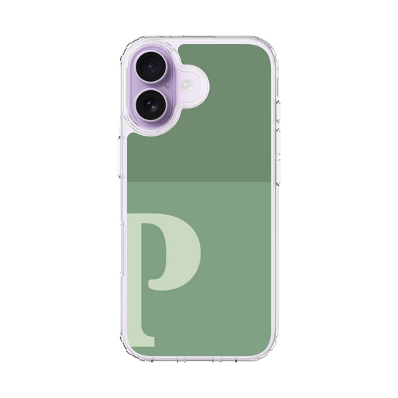 スリムプロテクションケース［ オリジナル - initial two tone - P green ］