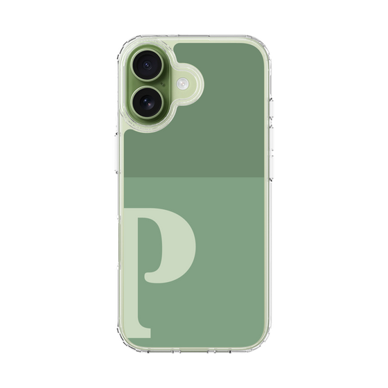 スリムプロテクションケース［ オリジナル - initial two tone - P green ］