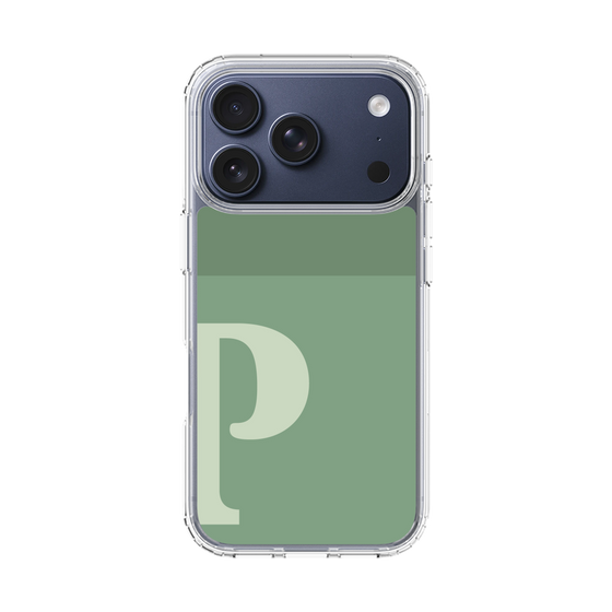 スリムプロテクションケース［ オリジナル - initial two tone - P green ］