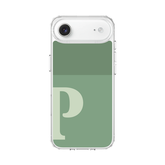 スリムプロテクションケース［ オリジナル - initial two tone - P green ］