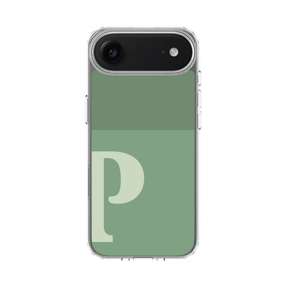 スリムプロテクションケース［ オリジナル - initial two tone - P green ］